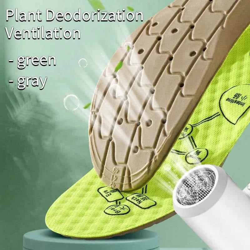 Soft Breathable Acupressure Insoles for Active Feet  Soft Breathable Sports Pads Soft Sweat-absorbing Deodorant Running Insoles