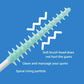 150Pcs Soft Rubber Interdental Brushes for Gentle Teeth Cleaning