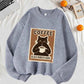 Because Murder Is Wrong Black Cat Sweatshirt for Women