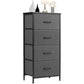 JHK Bedroom Dresser Stylish Storage Steel Frame Closet