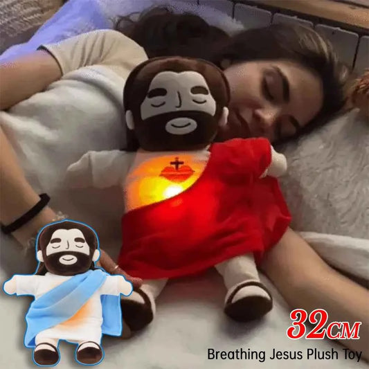 Breathing Jesus Plush Comfort Music and Faith for Kids