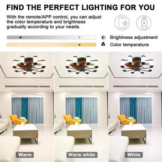 24 Ceiling Fan  Light Small Room Comfort