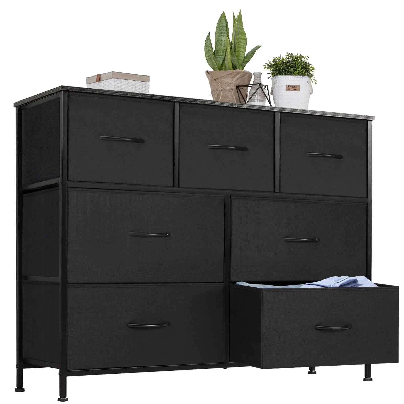 7Drawer Fabric Dresser Bedroom Living Room Storage