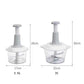 Zimonto Manual Food Chopper - Quick Vegetable Mince, Stir, and Whisk for Easy Meal Prep