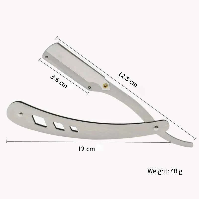 Antique Black Folding Shaving Knife for Men