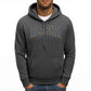 Alaska America Letter Print Oversized Fleece Hoody