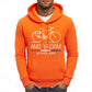 Amsterdam Bike Fleece Hoodie Comfy Multicolor Streetwear