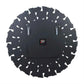 Mirrored Sunburst Clock Modern Roman Numeral Wall Decor