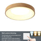 Minimalist Wood LED Ceiling Light Warm Round Glow