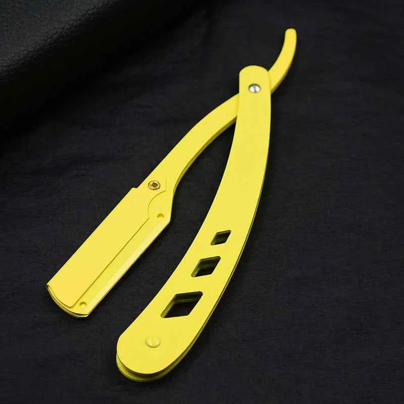 Antique Black Folding Shaving Knife for Men