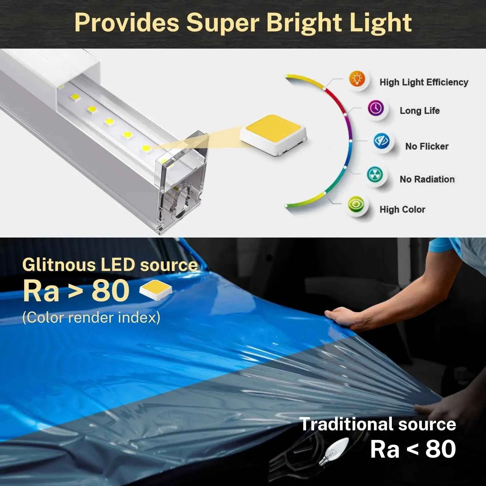 Super Bright Hexagon LED Garage Lights  25 Pack
