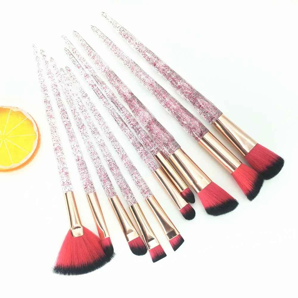 Diamond Unicorn Brush Set Magical Makeup Awaits