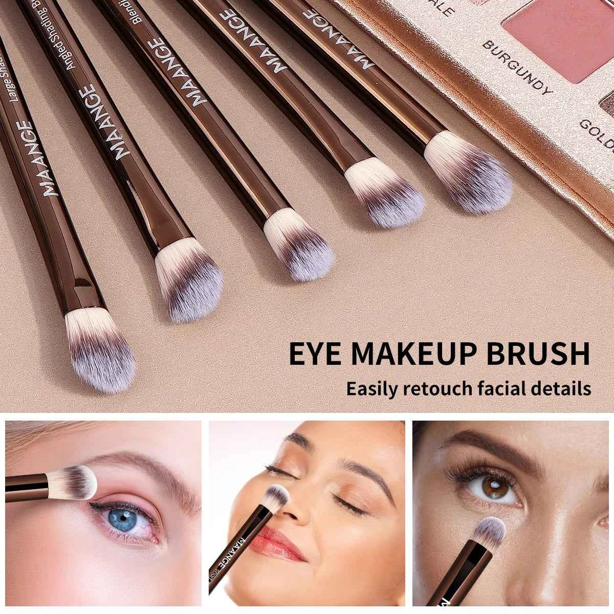 MAANGE Pro Makeup Brush Set Blend Define Perfect