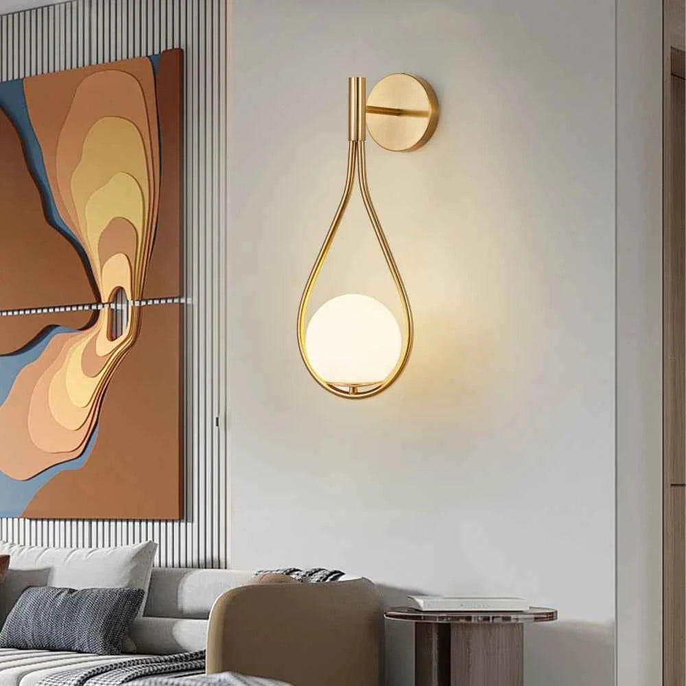 Golden Globe Sconces MidCentury Modern Luxury Wall Lights