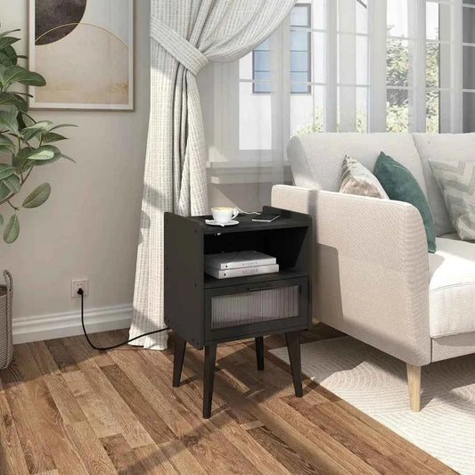 ChargeReady Nightstand Style  Storage at Your Bedside