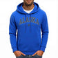 Alaska America Letter Print Oversized Fleece Hoody