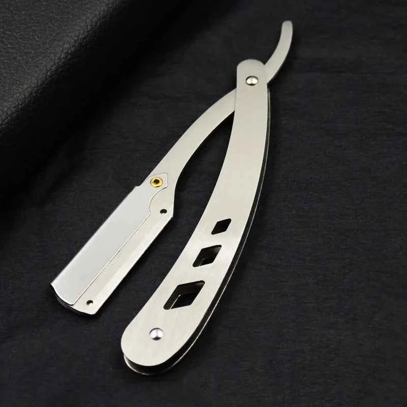 Antique Black Folding Shaving Knife for Men