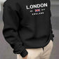 2025 London Pattern Cotton Pullover Sweatshirt for Men