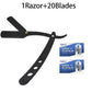 Classic Black Folding Barber Razor Holder for Men