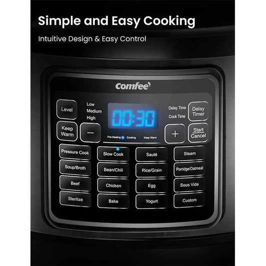 COMFEE 8qt MultiFunction Electric Pressure Cooker