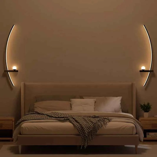 Modern Orb Wall Sconces Plugin Arc Lamps