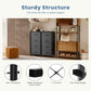JHK Bedroom Dresser Stylish Storage Steel Frame Closet