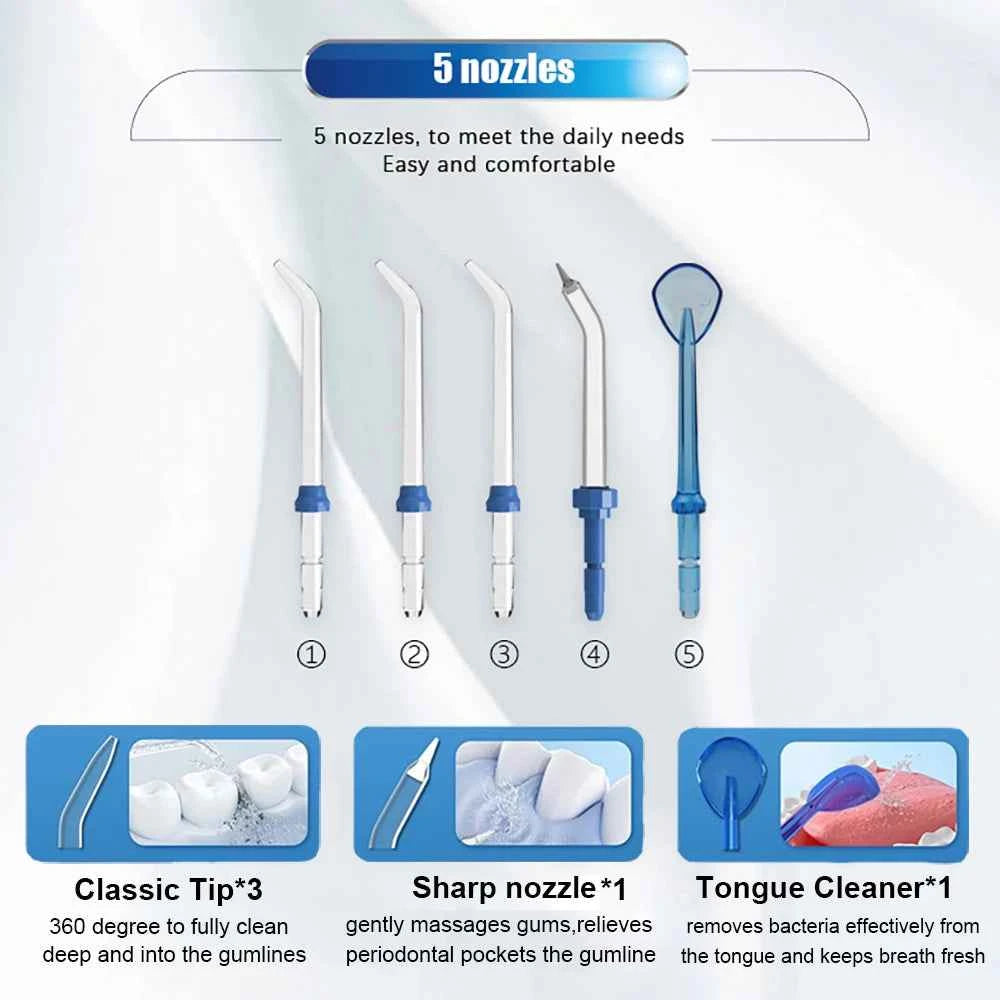Powerful 800ml Electric Water Flosser for Deep Dental Cleaning