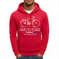 Amsterdam Bike Fleece Hoodie Comfy Multicolor Streetwear