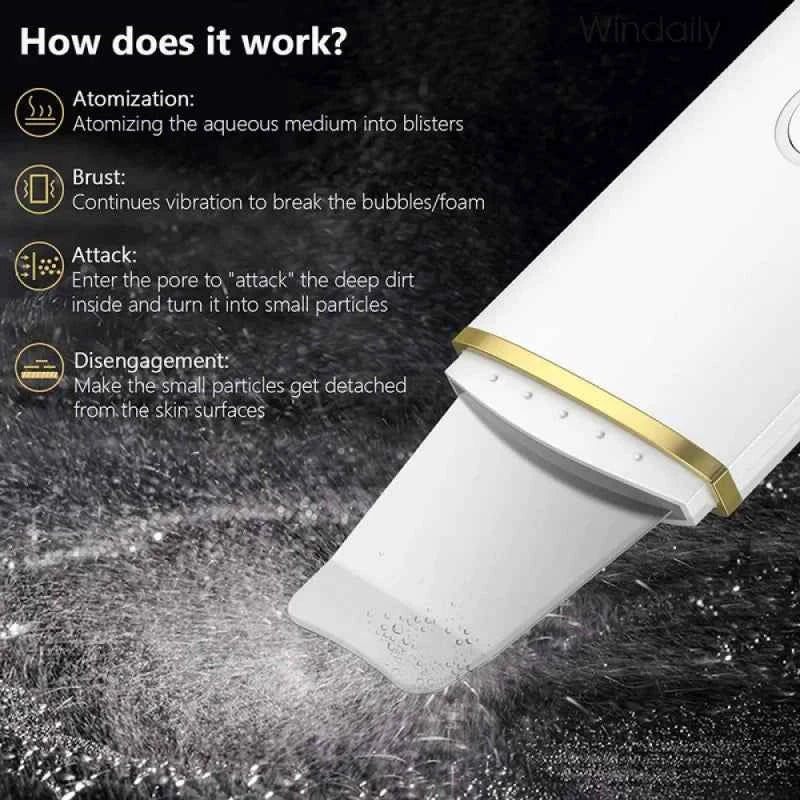 Ultrasonic Skin Spatula Clean Exfoliate Rejuvenate Your Skin