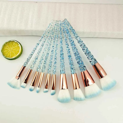 Diamond Unicorn Brush Set Magical Makeup Awaits