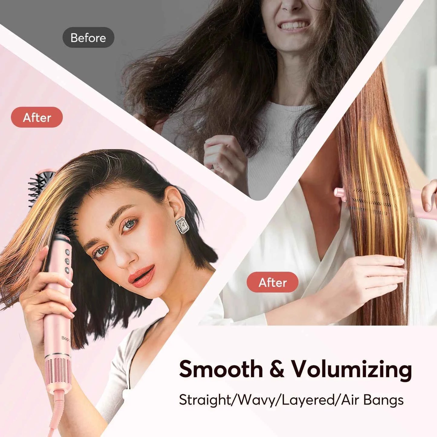 5in1 Hair Styler Dry Curl Straighten Shine