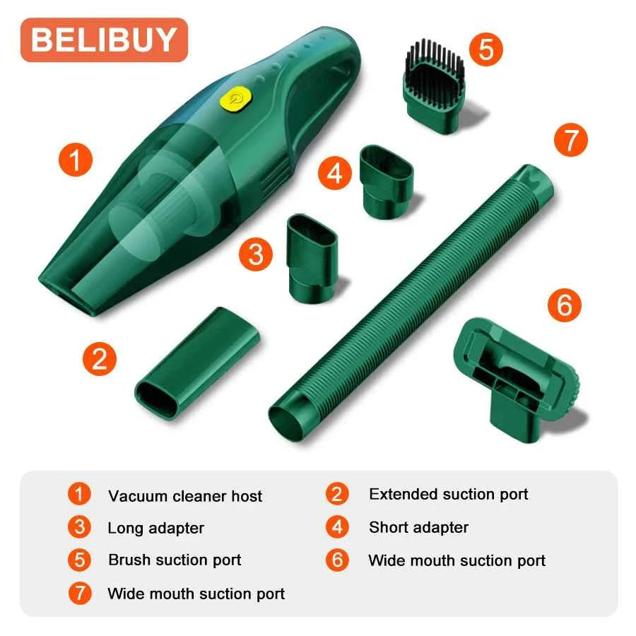 BELIBUY Cordless Car  Home Cleaning Powerhouse