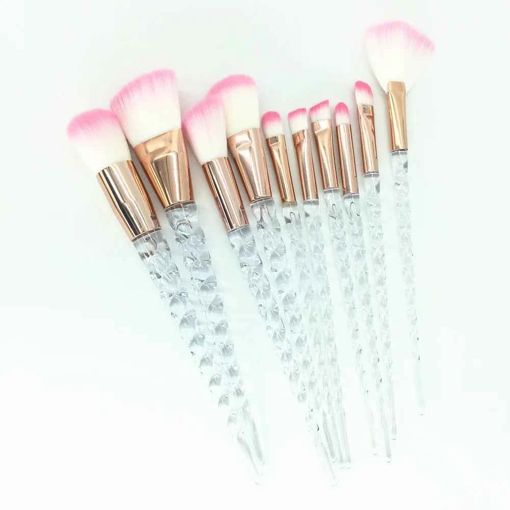 Diamond Unicorn Brush Set Magical Makeup Awaits