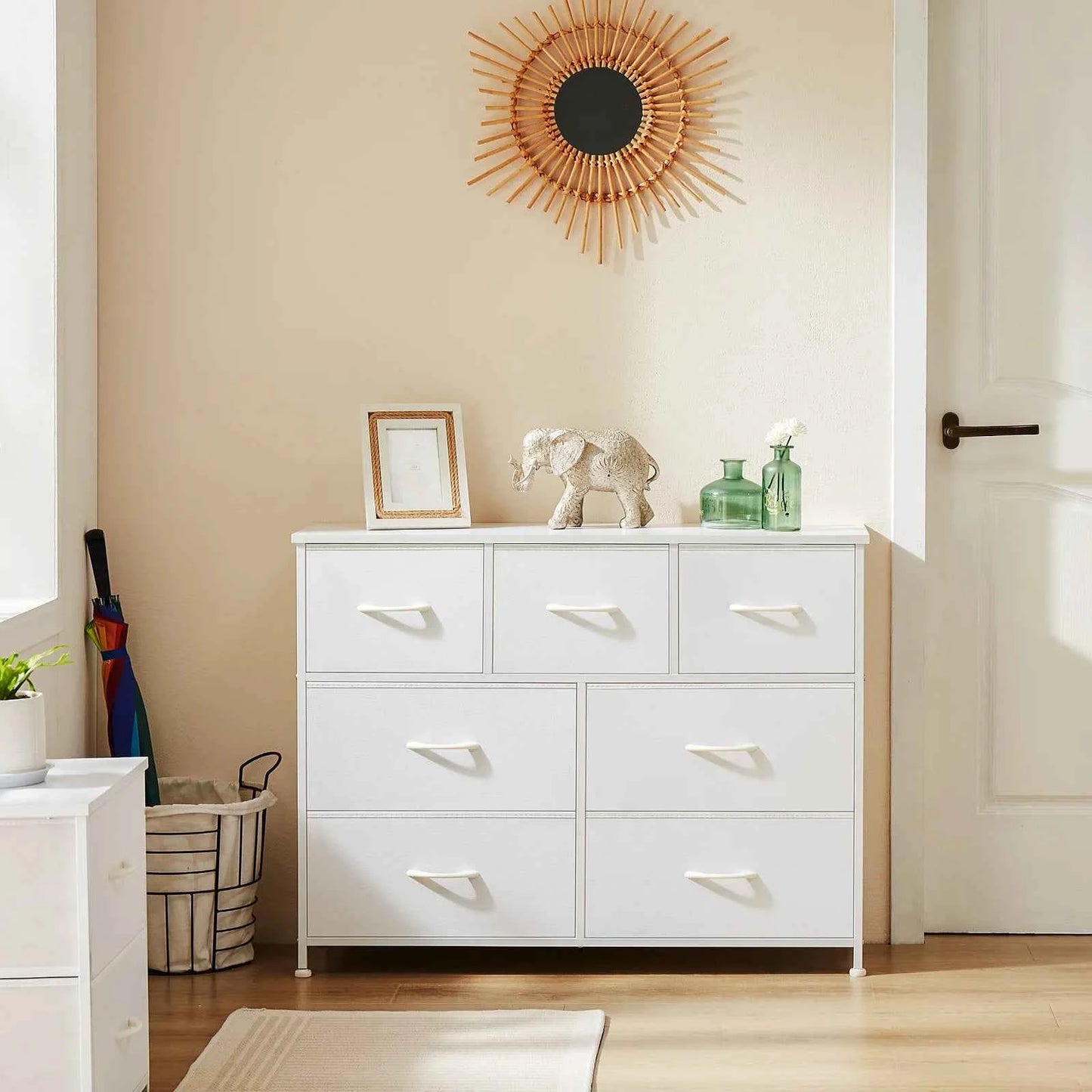 7Drawer Fabric Dresser Bedroom Living Room Storage