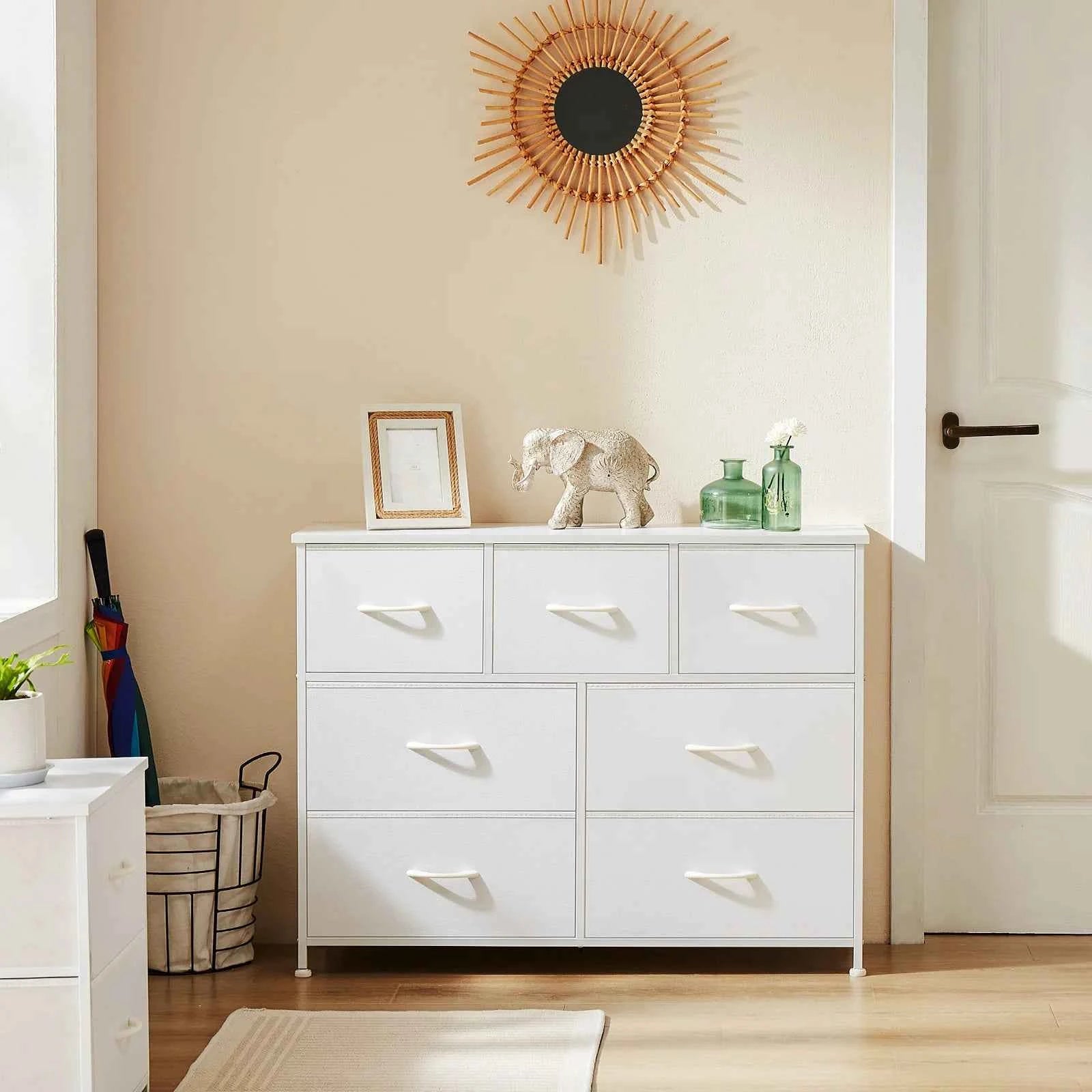 7Drawer Fabric Dresser Bedroom Living Room Storage