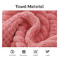 Coral Velvet Towel Set Soft Absorbent Luxurious Home Spa
