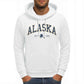 Alaska America Letter Print Oversized Fleece Hoody