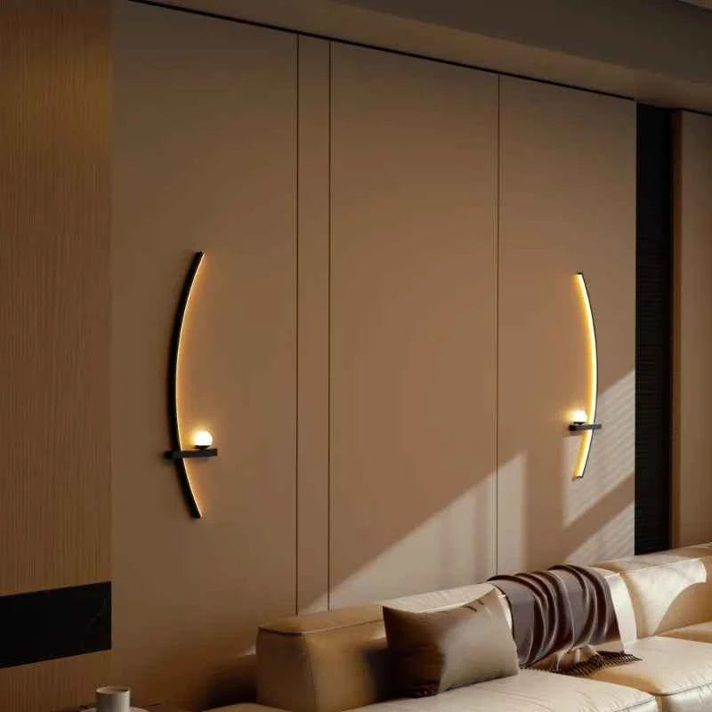 Modern Orb Wall Sconces Plugin Arc Lamps