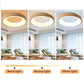 Minimalist Wood LED Ceiling Light Warm Round Glow