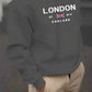2025 London Pattern Cotton Pullover Sweatshirt for Men