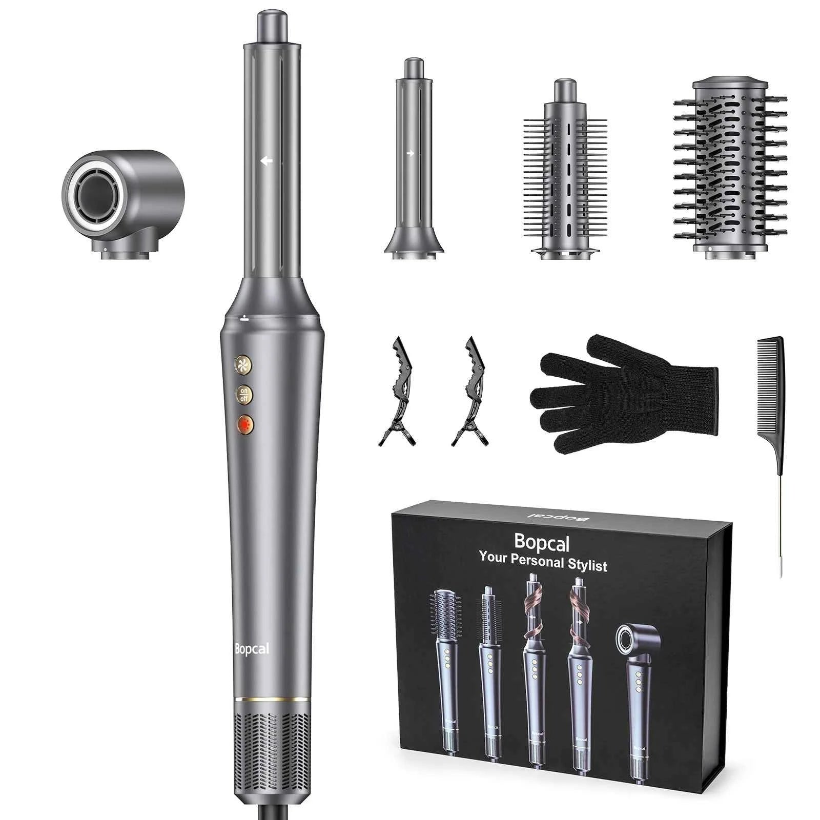 5in1 Hair Styler Dry Curl Straighten Shine