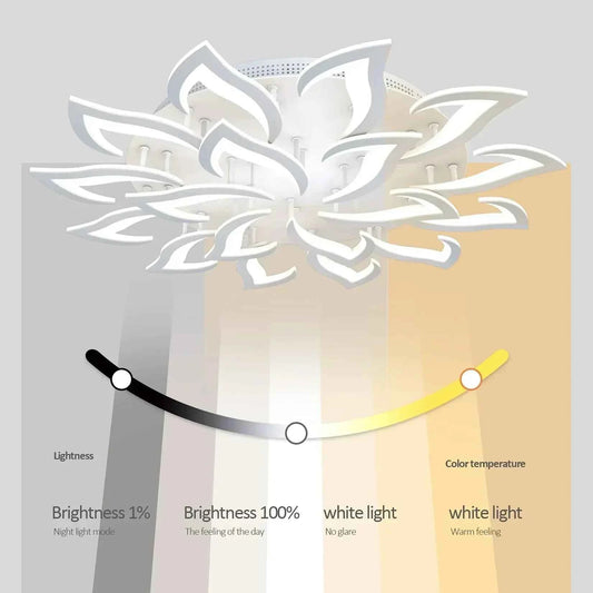 Modern Acrylic LED Ceiling Light Elegant Interior Lighting