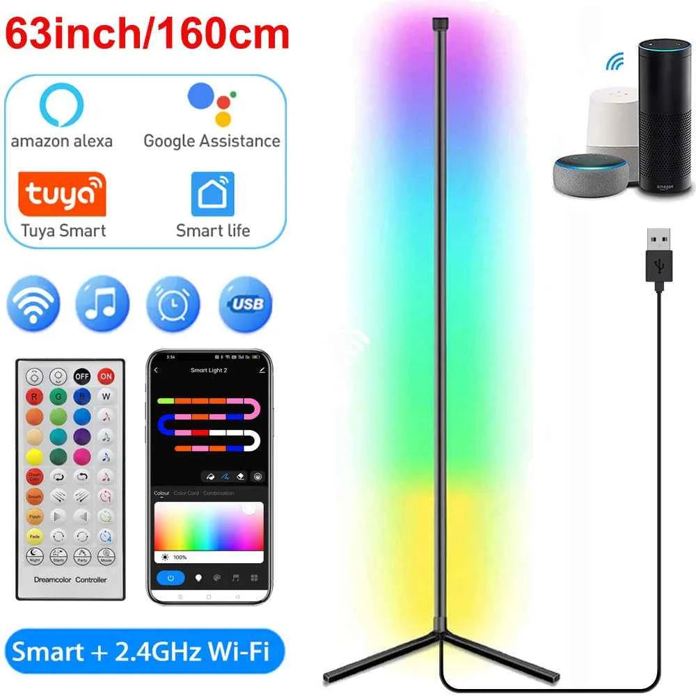 Smart Corner Lamp Modern Mood Lighting Vibrant  Dimmable
