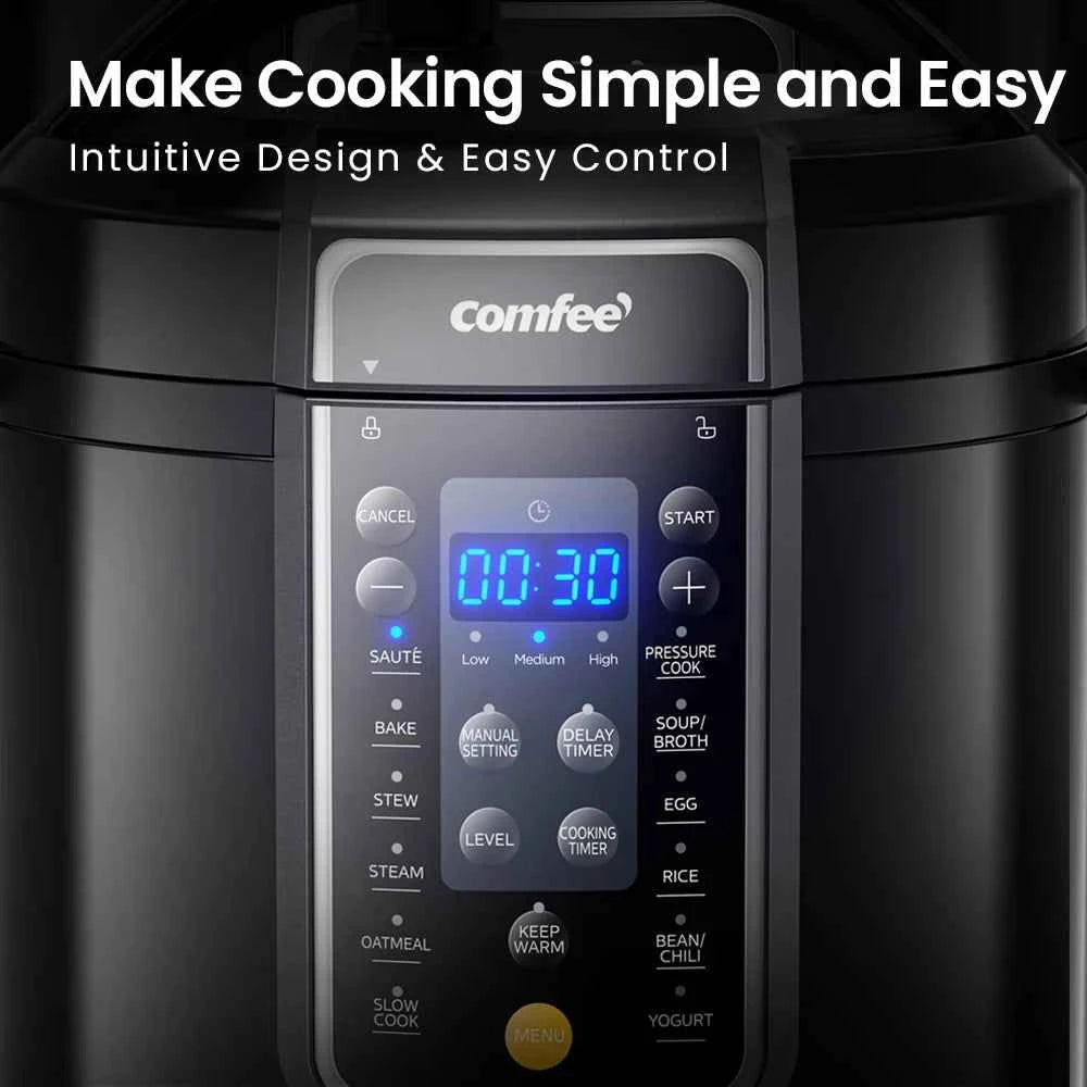 COMFEE 9in1 Electric Pressure Cooker Effortless Meals