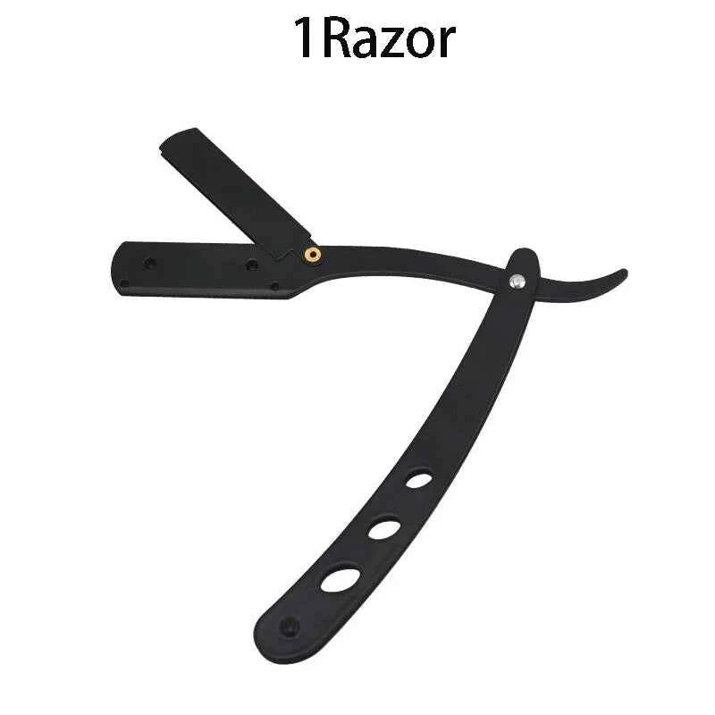 Classic Black Folding Barber Razor Holder for Men