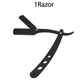 Classic Black Folding Barber Razor Holder for Men
