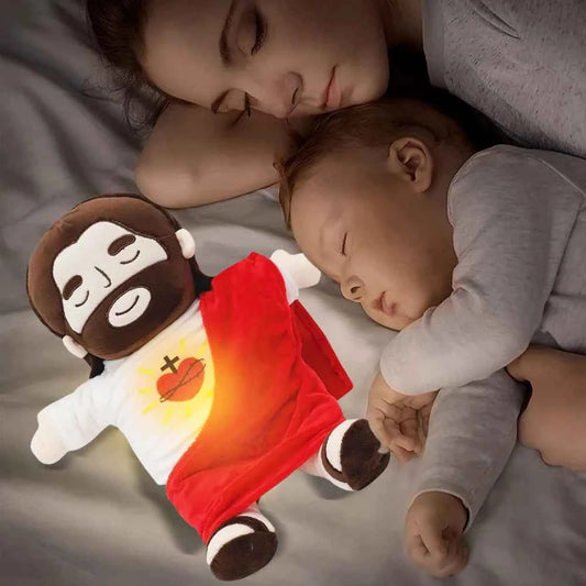 Breathing Jesus Plush Comfort Music and Faith for Kids