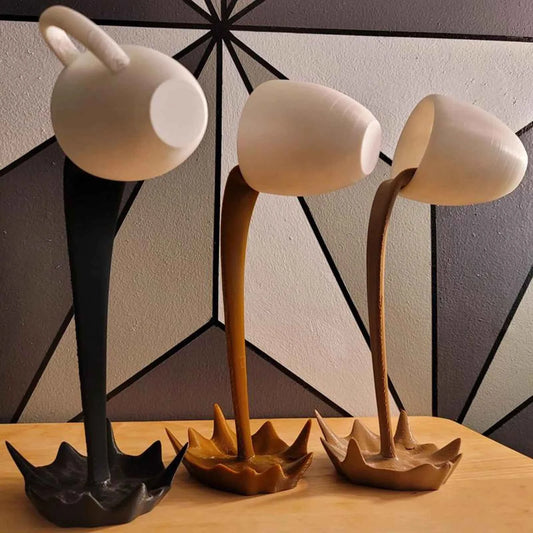 Floating Coffee Cup Sculpture Magical Kitchen Decor
