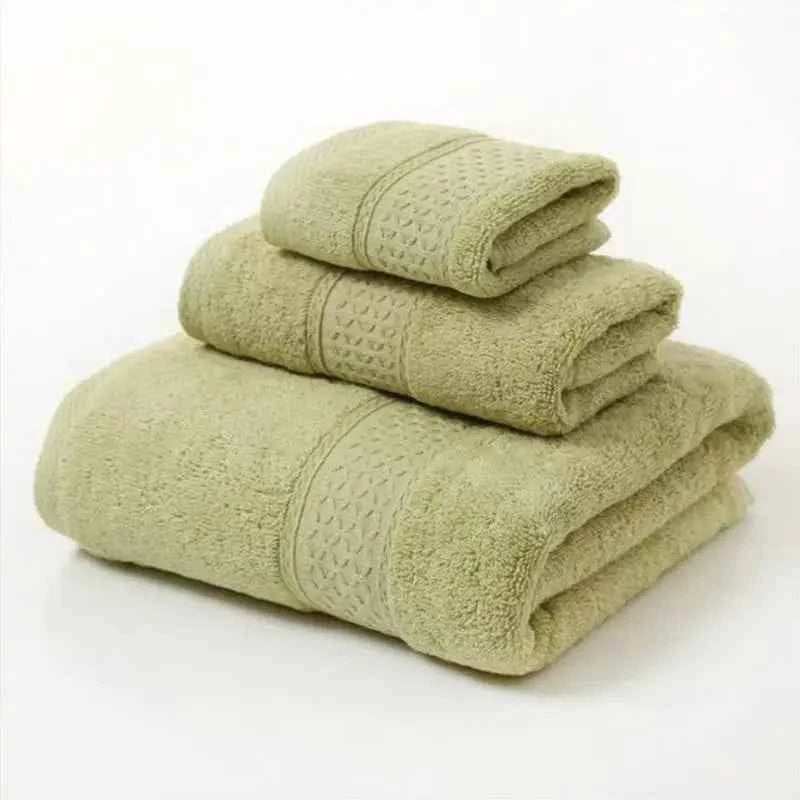 Luxury Cotton Towel Set Soft Absorbent Complete