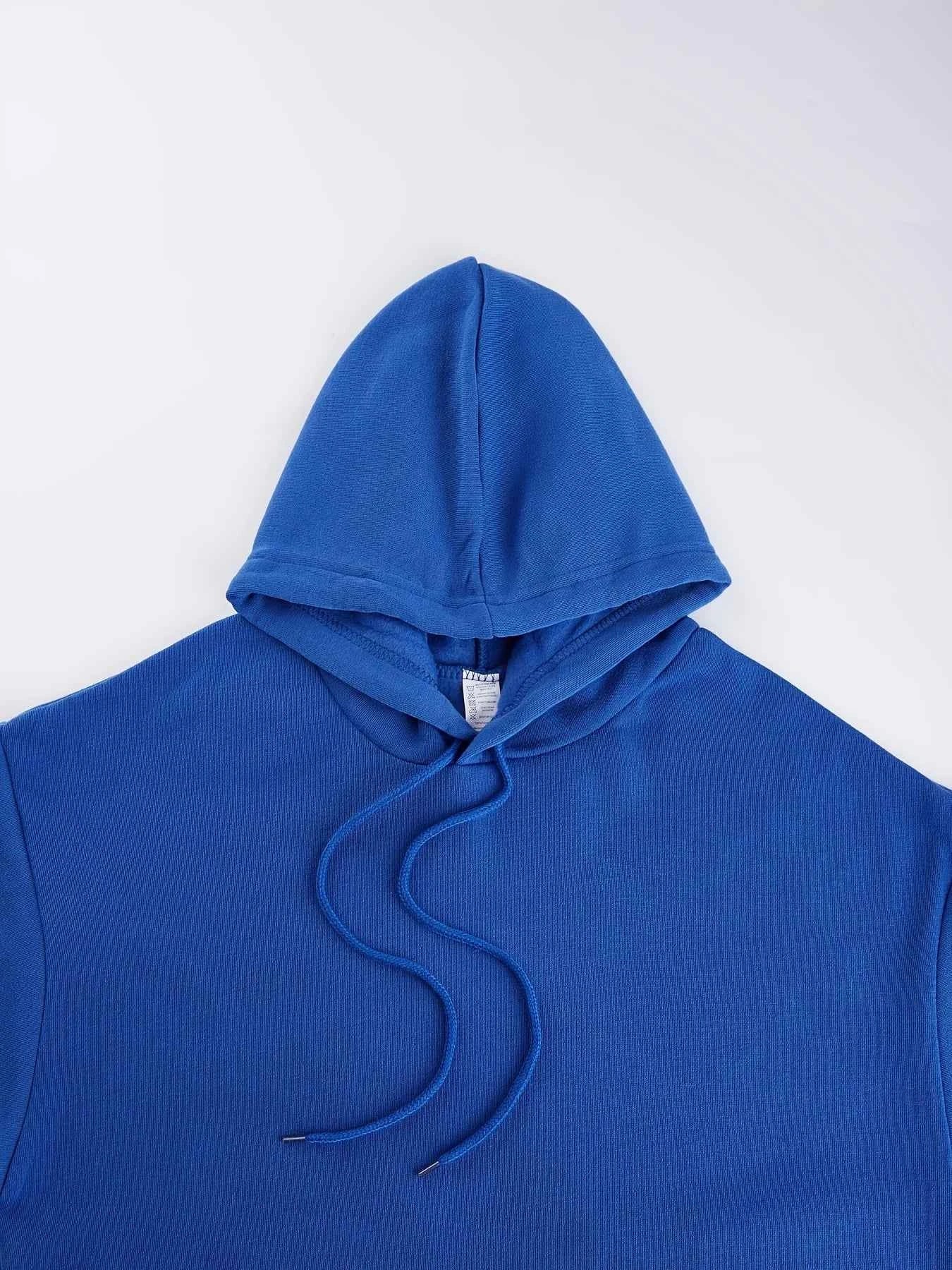 Alaska America Letter Print Oversized Fleece Hoody